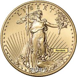 Aigle d'or américain (1/2 once) 25$ NEUF Date aléatoire