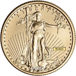 Aigle d'or américain (1/4 oz) 10 $ PEI Date aléatoire