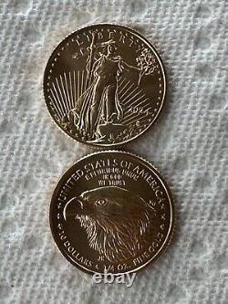 Aigle d'or américain 2024 1/4 oz 10 $ BU non circulé