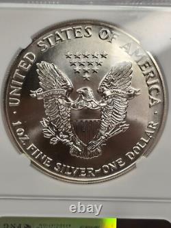 Aigle en Argent 1990 Ngc Ms69 Production Précoce Frappe en 1989 Boîte Scellée de la Monnaie des États-Unis