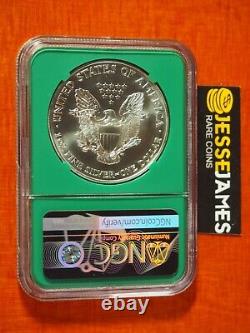 Aigle en Argent 2000 NGC MS69 Production Précoce Depuis la Monnaie des États-Unis Boîte Scellée Noyau Vert
