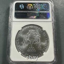 Aigle en Argent 2016 NGC MS69, ERREUR DE MINT Obv Frappé à Travers, 30ème Anniversaire (82444)