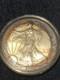 Aigle En Argent Am&eacute;ricain 2001 1 Oz Avec Patine Arc-en-ciel