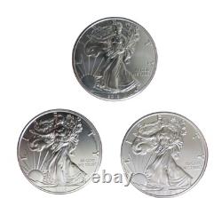Aigle en Argent Américain 2018 Lot de 3 BU