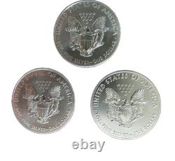 Aigle en Argent Américain 2018 Lot de 3 BU
