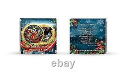 Aigle en Argent Américain 2024 1 oz Coloré Joyeux Noël avec Dorure Sélective en Or