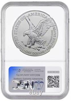 Aigle en Argent Américain 2024 (P) Étoile Privy NGC MS70 Première Jour d'Émission 1ère Étiquette
