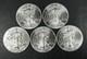 Aigle En Argent Américain Bu 1 Oz Pièces 1 Dollar Non Circulées Brillantes Lot De 5