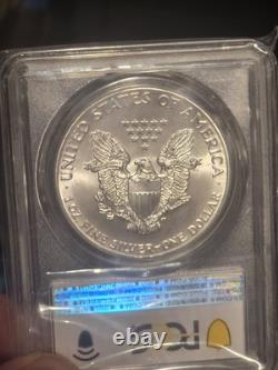 Aigle en Argent Ms70 Pgcs 1986