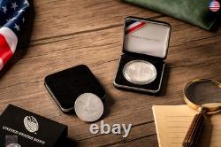 Aigle en argent 2024 $1 Édition brillante non circulée Monnaie des États-Unis