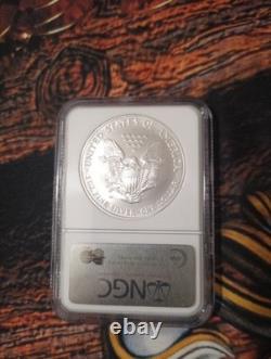 Aigle en argent américain W 2007 NGC MS69 Première Émission E151