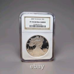 Aigle en argent américain W 2007 NGC PF 70 Ultra Cameo