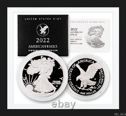 Aigle en argent américain de preuve de 2022 évalué PR69 près de la perfection US Mint PCGS