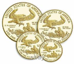 American Eagle 2021 Gold Proof Four-coin Set 21ef U. S. Mint Confirmed Order