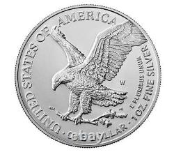 American Eagle 2021 Pièce D'une Once D'argent Non Circulée (21egn) Lot De 3