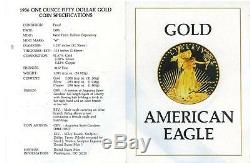 American Eagle Gold Proof 1986-w 50 $ (jusqu'à 10 Pièces) - 1 Boîte De Pièces De Monnaie Us