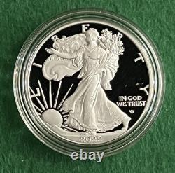American Eagle PROOF 2021/2022 (lot de 2) avec certificat d’authenticité (COA) de la Monnaie de West Point