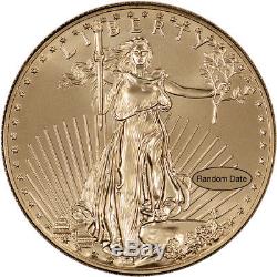 American Gold Eagle (1 Oz) 50 $ Date Aléatoire 1 Rouleau 20 Pièces Bu Dans Un Tube De Menthe