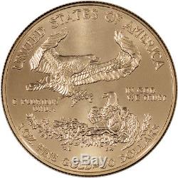American Gold Eagle (1 Oz) 50 $ Date Aléatoire 1 Rouleau 20 Pièces Bu Dans Un Tube De Menthe