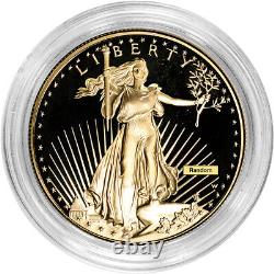 American Gold Eagle Proof 1 oz $50 Coin in Capsule Random Date	<br/> 
<br/>Aigle d'Or Américain Preuve 1 oz Pièce de 50 $ en Capsule Date Aléatoire