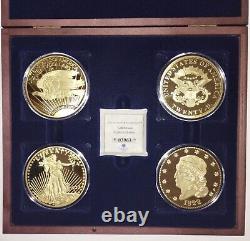 American Mint Gold Dresm Ensemble De Quatre Pièces De Liberté D'aigle D'or Jumbo Avec Boîtier