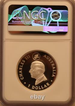 Australie 1 oz Argent NGC PF70 Gilt Proof Aigle à Queue en Wedge Première Jour d'Émission