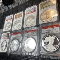 Beaucoup de Huit San Francisco, Argent Eagle Mint MS 69 MS 70 PF 70 DCAM