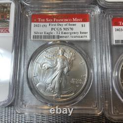 Beaucoup de Huit San Francisco, Argent Eagle Mint MS 69 MS 70 PF 70 DCAM
