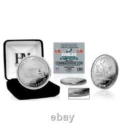 CHAMPIONS DU SUPER BOWL LIX DES PHILADELPHIA EAGLES. PIÈCE EN ARGENT PUR 999 AVEC CERTIFICAT D'AUTHENTICITÉ.