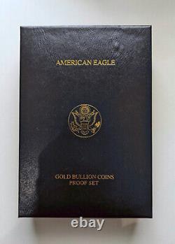 Coffret D'épreuve D'aigle Américain D'or 2007 Par Monnaie Américaine Avec Certificat Sans Pièces