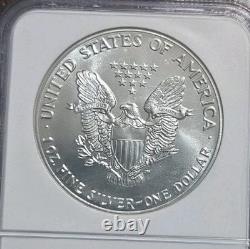 Collection 20e anniversaire 1988 Silver EAGLE $1 MS69 n°885 sur 2005 frappée. 1 oz