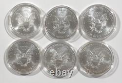 Collection de 30 pièces de l'American Silver Eagle. 1986-2015. Toutes en qualité éclatante non circulée.