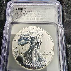 Collection de 3 pièces d'argent d'aigle argenté 2006, American Mint, Édition Limitée