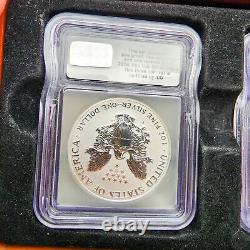 Collection de 3 pièces d'argent d'aigle argenté 2006, American Mint, Édition Limitée