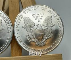 Combo de 2 pièces de 1 oz American Silver Eagle 1998 & 1995 Gem Mint Non Circulé
