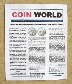Complétez votre collection de 36 ans de preuve de l'aigle en argent héraldique avec cette preuve de DC de 2009.