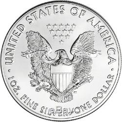 Date Au Hasard American Silver Eagle 1 Oz $ 1 5 Rouleaux De 100 Pièces De Monnaie Dans 5 Tubes De Menthe