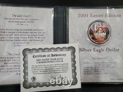 Dernier repas (Jésus) American Silver Eagle 1 oz. pièce chrétienne en argent 999 dollar américain