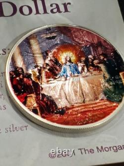 Dernier repas (Jésus) American Silver Eagle 1 oz. pièce chrétienne en argent 999 dollar américain