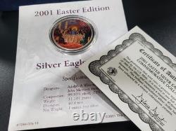 Dernier repas (Jésus) American Silver Eagle 1 oz. pièce chrétienne en argent 999 dollar américain