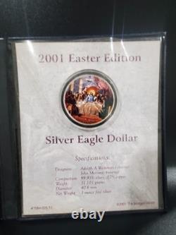 Dernier repas (Jésus) American Silver Eagle 1 oz. pièce chrétienne en argent 999 dollar américain