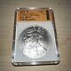 Dollar American Silver Eagle 2010 Sans Marque D'atelier 'w' évalué Par Sgs