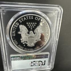 Dollar Silver Eagle 2017 Première Journée d'Émission Ensemble Félicitations PCGS PR70DCAM