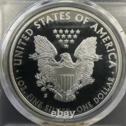 Dollar Silver Eagle 2017 Première Journée d'Émission Ensemble Félicitations PCGS PR70DCAM