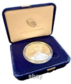 Dollar en argent proof American Silver Eagle 2018 de la Monnaie des États-Unis, pièce ASE avec boîte et certificat d’authenticité