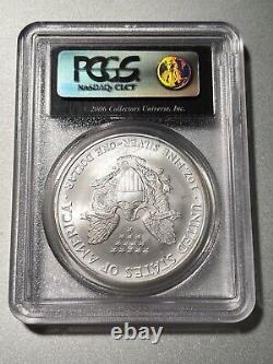 Échantillon d'aigle en argent PCGS Date 1991 BLAST WHITE