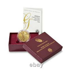 En Main American Eagle 2020 One Ounce Gold Uncirculated Coin 20eh Us Mint W