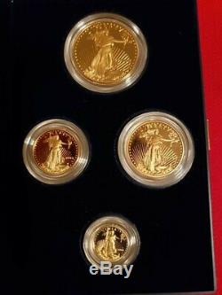 Ensemble De Preuve De Pièces De Monnaie 2004 American Bull Gold 2004 Avec Le Paquet Original Us Mint