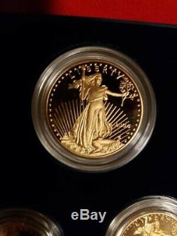 Ensemble De Preuve De Pièces De Monnaie 2004 American Bull Gold 2004 Avec Le Paquet Original Us Mint