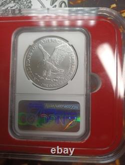 Ensemble de 2025P-2024 PNGC MS70 American Silver Eagle 1 $ avec Privy Eagle et Privy Star